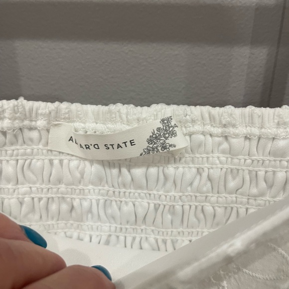 Altar'd State White Smocked Eyelet Dress - Picture 5 of 8